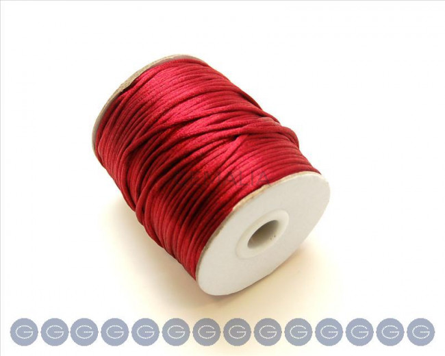 Cola de raton. 2mm. Granate.