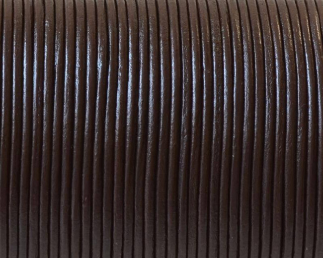Cuero Redondo 1,5mm. Marron. Calidad superior