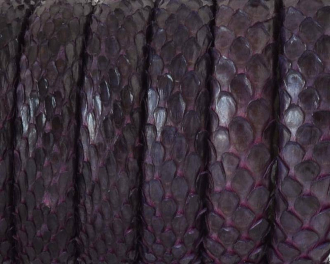 Piel de serpiente Piton. Media caña. 10x5mm. Violeta.