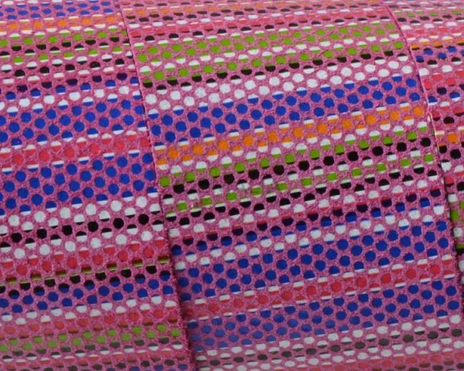 Tira de piel Plano 30x1,5mm. Rosa multicolor. Calidad superior