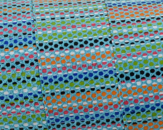 Tira de piel PLano 20x1,5mm. Azul multicolor. Calidad superior