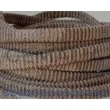 Cuero Plano 5x1,5mm. Tira doblada. Marron claro. Calidad superior