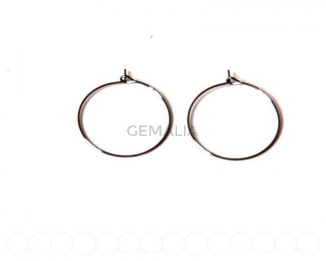 Cierre Pendiente Aro 25mm. Plata Vieja