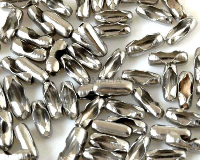 Acero inoxidable 304. Conector. Para 2mm. Plateado.