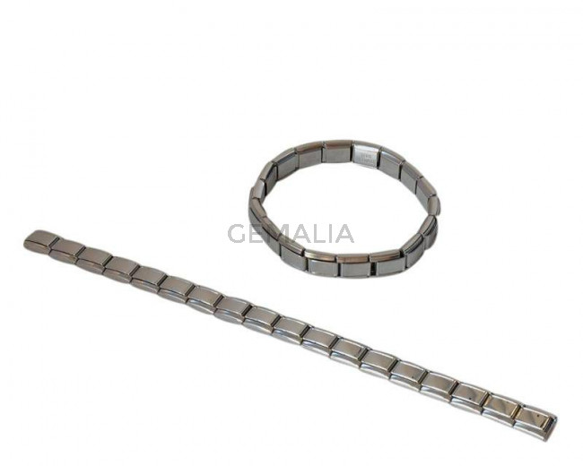 Acero inoxidable 304. Rectangulo.10x9x4mm. Plateado. Piezas adaptables.