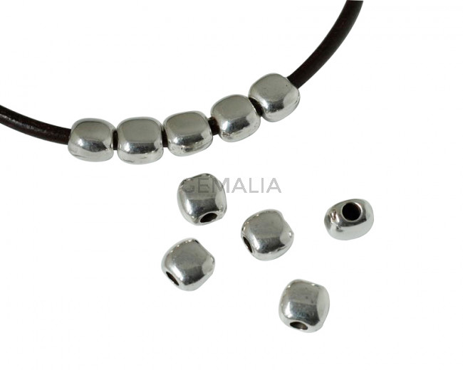  Zamak 8x8mm. Plateado. Int.3mm