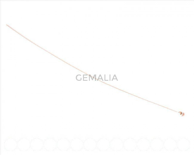 Plata 925. Alfiler con bola 0,65x75mm