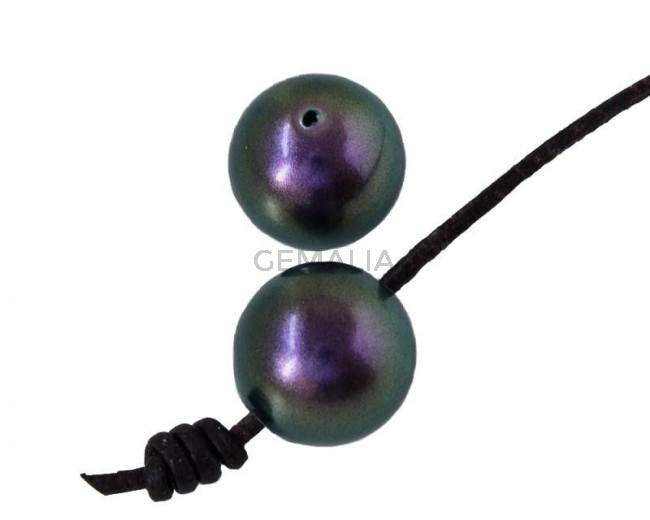 Perla SWAROVSKI 5817. 10mm. Purpura Iridiscente. Int.1,2mm