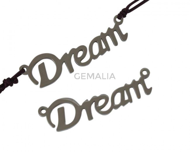 Conector de Acero inoxidable 304. Dream 31x8x1mm. Plateado. Int.1mm