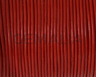 Cuero Redondo 1mm. Rojo