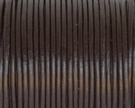 Cuero Redondo 1,5mm. Marron Oscuro