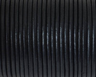 Cuero Redondo 2,5mm. Negro. Calidad superior