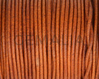 Cuero Redondo 2mm. Whisky. Calidad superior