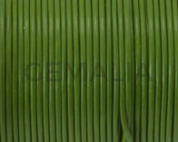 Cuero Redondo 1mm. Pistacho.