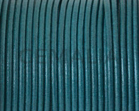 Cuero Redondo 2mm. Azul Turquesa. Calidad superior