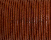 Cuero Redondo 2mm. Avellana. Calidad Superior