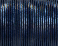 Cuero Redondo 1,5mm. Azul marino. Calidad superior