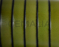Cuero Plano 10x1,5mm. Verde. Calidad superior