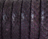 Piel de serpiente Piton. Media caña. 10x5mm. Violeta.