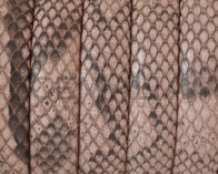 Piel de serpiente Piton. Media caña. 10x5mm. Salmon.