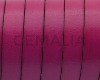 Cuero Plano 10x1,5mm. Fucsia.