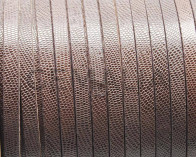 Cuero Plano 6x2mm. Micrograbado.Marron oscuro. Calidad Superior
