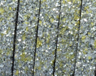 Tira de Fantasia sintetica. Plano 10x2mm. Plata-amarillo. Calidad Superior