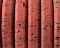 Corcho REGALIZ. Oval 10x6mm . Rojo-t . Calidad superior