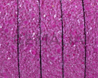 Tira de Fantasia sintetica. Plano 10x2mm. Fucsia. Calidad superior