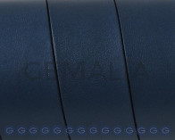 Cuero Plano 20x1,5mm. Azul marino-Cantos negros. Calidad superior