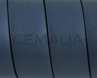 Cuero Plano 20x1,5mm. Gris-Cantos negros. Calidad superior