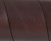 Cuero Plano 40x1,5mm. Marron oscuro. Calidad superior