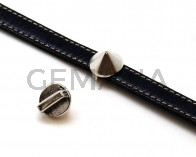 Cono Zamak entrepieza. 13mm. Dorado. Int.10x2,5mm