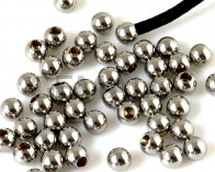 Acero inoxidable 304. Terminal. Bola. 4mm. Plateado. Int.2mm