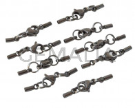 Acero inoxidable 304. Terminal con mosqueton. Int.1,5mm aprox.