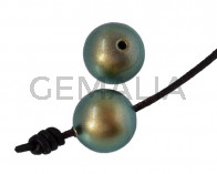 Perla SWAROVSKI 5817. 10mm. Verde Iridiscente. Int.1,2mm
