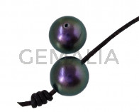 Perla SWAROVSKI 5817. 10mm. Purpura Iridiscente. Int.1,2mm