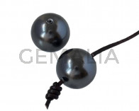Perla SWAROVSKI 5817. 12mm. Negra. Int.1,2mm