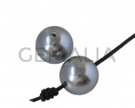 Perla SWAROVSKI 5817. 12mm. Gris. Int.1,2mm
