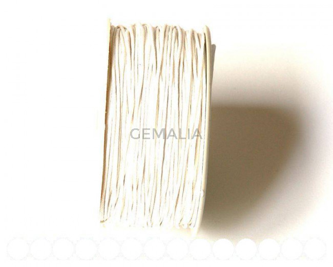 Cotton cord. 1mm. White