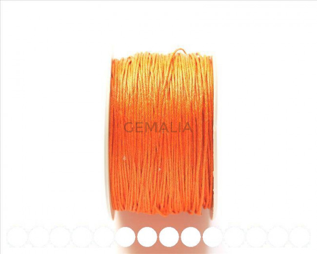 Cotton cord. 1mm. Orange