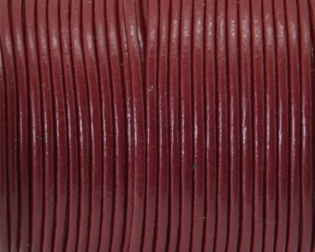 Round Leather Cord. 1.5mm. Bourdeos