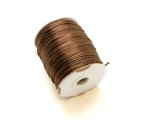 Nylon Cord. 2mm. Dark brown. 88Metres.
