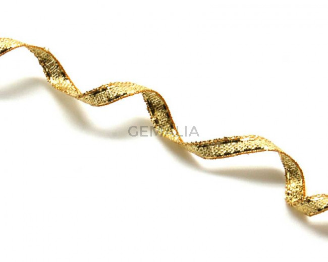 Ribbon. 3mm. Metal gold. Best Quality.