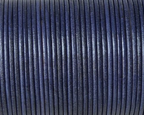 Kangaroo leather cord 1.6mm round. Dark violet. Best Quality
