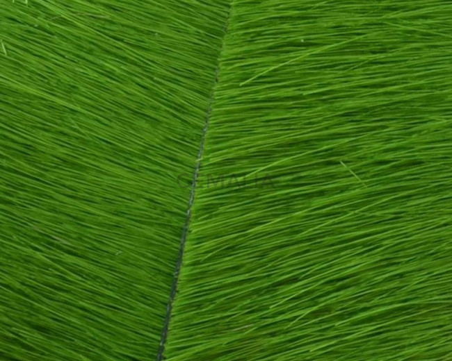 Colored cow hair Flat leather cord. 20mm. apple G.Best Quality.