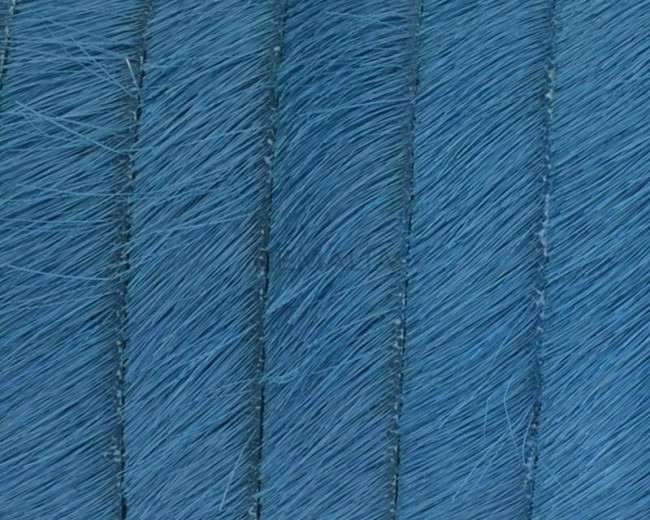 Colored cow hair Flat leather cord. 10mm. turq. Best Quality.