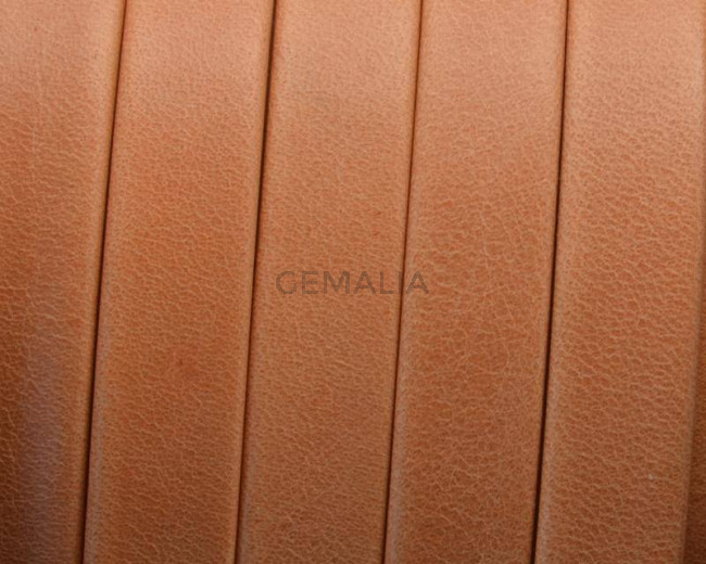 Flat Leather cord. 10x1.5mm. Denver.  Orange. Best Quality.