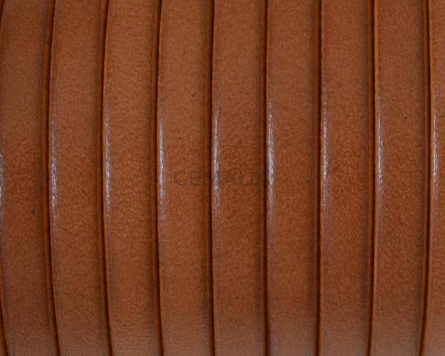 Flat Leather cord. 5x1.5mm. Light brown2. Best Quality.