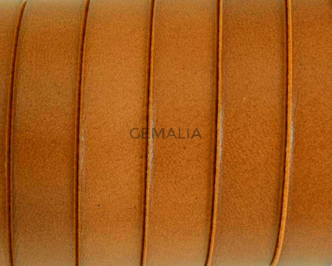Flat Leather cord. 10x1.5mm. Light brown2. Best Quality.